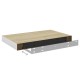 4 db fehér-tölgyszínű mdf lebegő fali polc 40 x 23,5 x 3,8 cm 4 db fehér-tölgyszínű mdf lebegő fali polc 40 x 23,5 x 3,8 cm