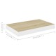 2 db fehér-tölgyszínű mdf lebegő fali polc 50 x 23 x 3,8 cm 2 db fehér-tölgyszínű mdf lebegő fali polc 50 x 23 x 3,8 cm