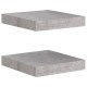 2 db betonszürke mdf lebegő fali polc 23 x 23,5 x 3,8 cm 2 db betonszürke mdf lebegő fali polc 23 x 23,5 x 3,8 cm