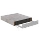 2 db betonszürke mdf lebegő fali polc 23 x 23,5 x 3,8 cm 2 db betonszürke mdf lebegő fali polc 23 x 23,5 x 3,8 cm