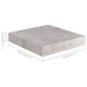 2 db betonszürke mdf lebegő fali polc 23 x 23,5 x 3,8 cm 2 db betonszürke mdf lebegő fali polc 23 x 23,5 x 3,8 cm