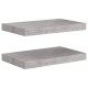 2 db betonszürke mdf lebegő fali polc 40 x 23 x 3,8 cm 2 db betonszürke mdf lebegő fali polc 40 x 23 x 3,8 cm