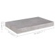 2 db betonszürke mdf lebegő fali polc 40 x 23 x 3,8 cm 2 db betonszürke mdf lebegő fali polc 40 x 23 x 3,8 cm