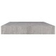 Betonszürke mdf lebegő fali polc 50 x 23 x 3,8 cm