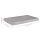 Betonszürke mdf lebegő fali polc 50 x 23 x 3,8 cm