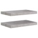 2 db betonszürke mdf lebegő fali polc 50 x 23 x 3,8 cm 2 db betonszürke mdf lebegő fali polc 50 x 23 x 3,8 cm