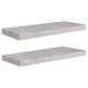 2 db betonszürke mdf fali polc 60 x 23,5 x 3,8 cm 2 db betonszürke mdf fali polc 60 x 23,5 x 3,8 cm