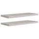 2 db betonszürke mdf lebegő fali polc 80 x 23,5 x 3,8 cm 2 db betonszürke mdf lebegő fali polc 80 x 23,5 x 3,8 cm