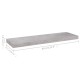 2 db betonszürke mdf lebegő fali polc 80 x 23,5 x 3,8 cm 2 db betonszürke mdf lebegő fali polc 80 x 23,5 x 3,8 cm