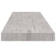 4 db betonszürke mdf lebegő fali polc 80 x 23,5 x 3,8 cm 4 db betonszürke mdf lebegő fali polc 80 x 23,5 x 3,8 cm
