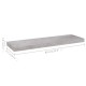4 db betonszürke mdf lebegő fali polc 80 x 23,5 x 3,8 cm 4 db betonszürke mdf lebegő fali polc 80 x 23,5 x 3,8 cm
