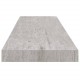 2 db betonszürke mdf lebegő fali polc 100 x 23,5 x 3,8 cm 2 db betonszürke mdf lebegő fali polc 100 x 23,5 x 3,8 cm