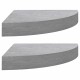 2 db betonszürke mdf fali sarokpolc 25 x 25 x 3,8 cm 2 db betonszürke mdf fali sarokpolc 25 x 25 x 3,8 cm
