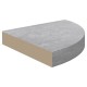 2 db betonszürke mdf fali sarokpolc 25 x 25 x 3,8 cm 2 db betonszürke mdf fali sarokpolc 25 x 25 x 3,8 cm