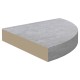 2 db betonszürke mdf fali sarokpolc 35 x 35 x 3,8 cm 2 db betonszürke mdf fali sarokpolc 35 x 35 x 3,8 cm