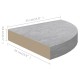 2 db betonszürke mdf fali sarokpolc 35 x 35 x 3,8 cm 2 db betonszürke mdf fali sarokpolc 35 x 35 x 3,8 cm