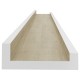 2 db fehér és sonoma-tölgy színű fali polc 80 x 9 x 3 cm 2 db fehér és sonoma-tölgy színű fali polc 80 x 9 x 3 cm