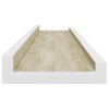 4 db fehér és sonoma tölgy színű fali polc 80 x 9 x 3 cm