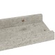 2 db betonszürke fali polc 40 x 9 x 3 cm