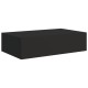 2 db fekete falra szerelhető fiókos polc 40 x 23,5 x 10 cm