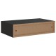 2 db fekete falra szerelhető fiókos polc 40 x 23,5 x 10 cm