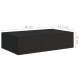 2 db fekete falra szerelhető fiókos polc 40 x 23,5 x 10 cm