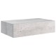 2 db betonszürke fiókos fali polc 40 x 23,5 x 10 cm