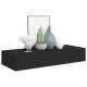 2 db fekete falra szerelhető fiókos polc 60 x 23,5 x 10 cm