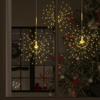 10 db karácsonyi meleg fehér tűzijátéklámpa 1400 led-del 20 cm