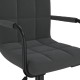 Fekete bársony forgó irodaszék