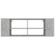 Betonszürke falra szerelhető tv-szekrény 102 x 35 x 35 cm