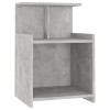 2 db betonszürke szerelt fa éjjeliszekrény 40 x 35 x 60 cm