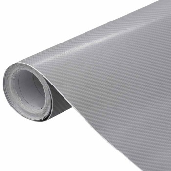2 darab 4d-s ezüstszínű autófólia 100 x 150 cm + 50 x 150 cm