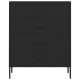 Fekete acél fiókos szekrény 80 x 35 x 101,5 cm Fekete acél fiókos szekrény 80 x 35 x 101,5 cm