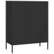 Fekete acél fiókos szekrény 80 x 35 x 101,5 cm Fekete acél fiókos szekrény 80 x 35 x 101,5 cm