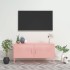 Rózsaszín acél tv-szekrény 105 x 35 x 50 cm