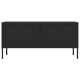 Fekete acél tv-szekrény 105 x 35 x 50 cm Fekete acél tv-szekrény 105 x 35 x 50 cm