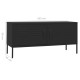 Fekete acél tv-szekrény 105 x 35 x 50 cm Fekete acél tv-szekrény 105 x 35 x 50 cm