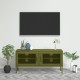 Olívazöld acél tv-szekrény 105 x 35 x 50 cm Olívazöld acél tv-szekrény 105 x 35 x 50 cm