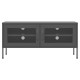 antracitszürke acél tv-szekrény 105 x 35 x 50 cm antracitszürke acél tv-szekrény 105 x 35 x 50 cm
