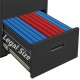 Antracitszürke acél irattartó szekrény 46 x 62 x 72,5 cm