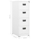 Fehér acél irattartó szekrény 46 x 62 x 133 cm