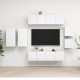 8 részes fehér forgácslap tv-szekrényszett 8 részes fehér forgácslap tv-szekrényszett