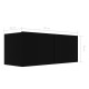 4 db fekete forgácslap tv-szekrény 80 x 30 x 30 cm