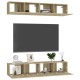 4 db sonoma-tölgyszínű forgácslap tv-szekrény 80 x 30 x 30 cm 4 db sonoma-tölgyszínű forgácslap tv-szekrény 80 x 30 x 30 cm
