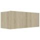 4 db sonoma-tölgyszínű forgácslap tv-szekrény 80 x 30 x 30 cm 4 db sonoma-tölgyszínű forgácslap tv-szekrény 80 x 30 x 30 cm