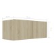 4 db sonoma-tölgyszínű forgácslap tv-szekrény 80 x 30 x 30 cm 4 db sonoma-tölgyszínű forgácslap tv-szekrény 80 x 30 x 30 cm