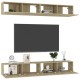 4 db sonoma-tölgyszínű forgácslap tv-szekrény 100 x 30 x 30 cm 4 db sonoma-tölgyszínű forgácslap tv-szekrény 100 x 30 x 30 cm