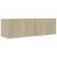 4 db sonoma-tölgyszínű forgácslap tv-szekrény 100 x 30 x 30 cm 4 db sonoma-tölgyszínű forgácslap tv-szekrény 100 x 30 x 30 cm