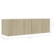 4 db sonoma-tölgyszínű forgácslap tv-szekrény 100 x 30 x 30 cm 4 db sonoma-tölgyszínű forgácslap tv-szekrény 100 x 30 x 30 cm